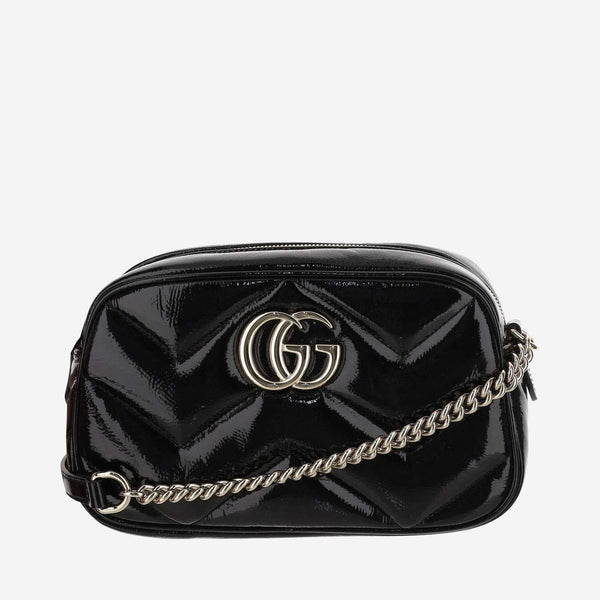 Shoulder Bag Gg Marmont Black Patent Leather