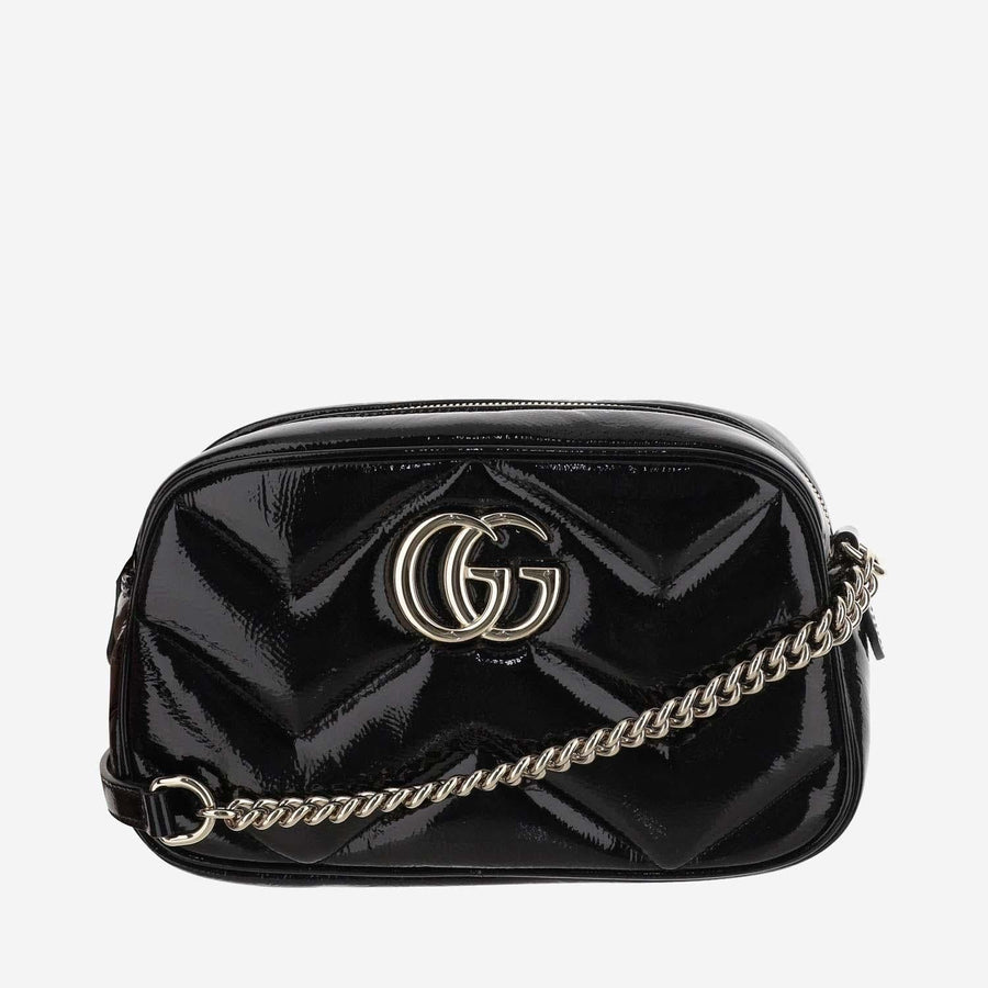 Shoulder Bag Gg Marmont Black Patent Leather