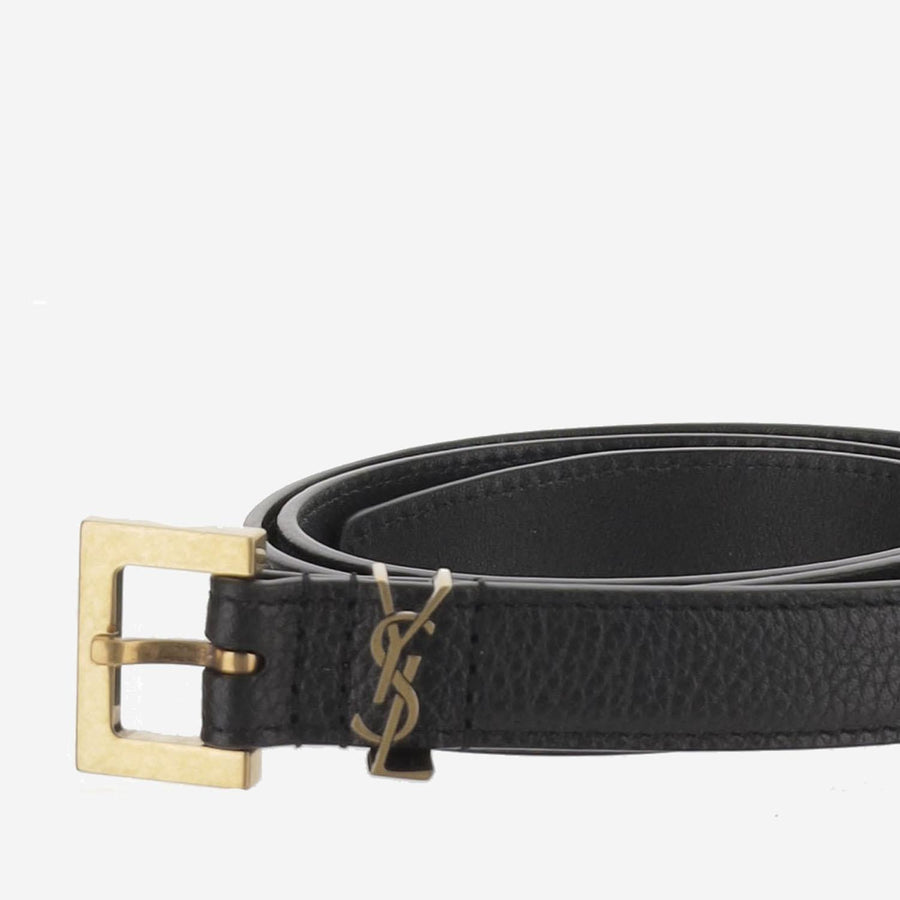 Leather Belt Cassandre Black