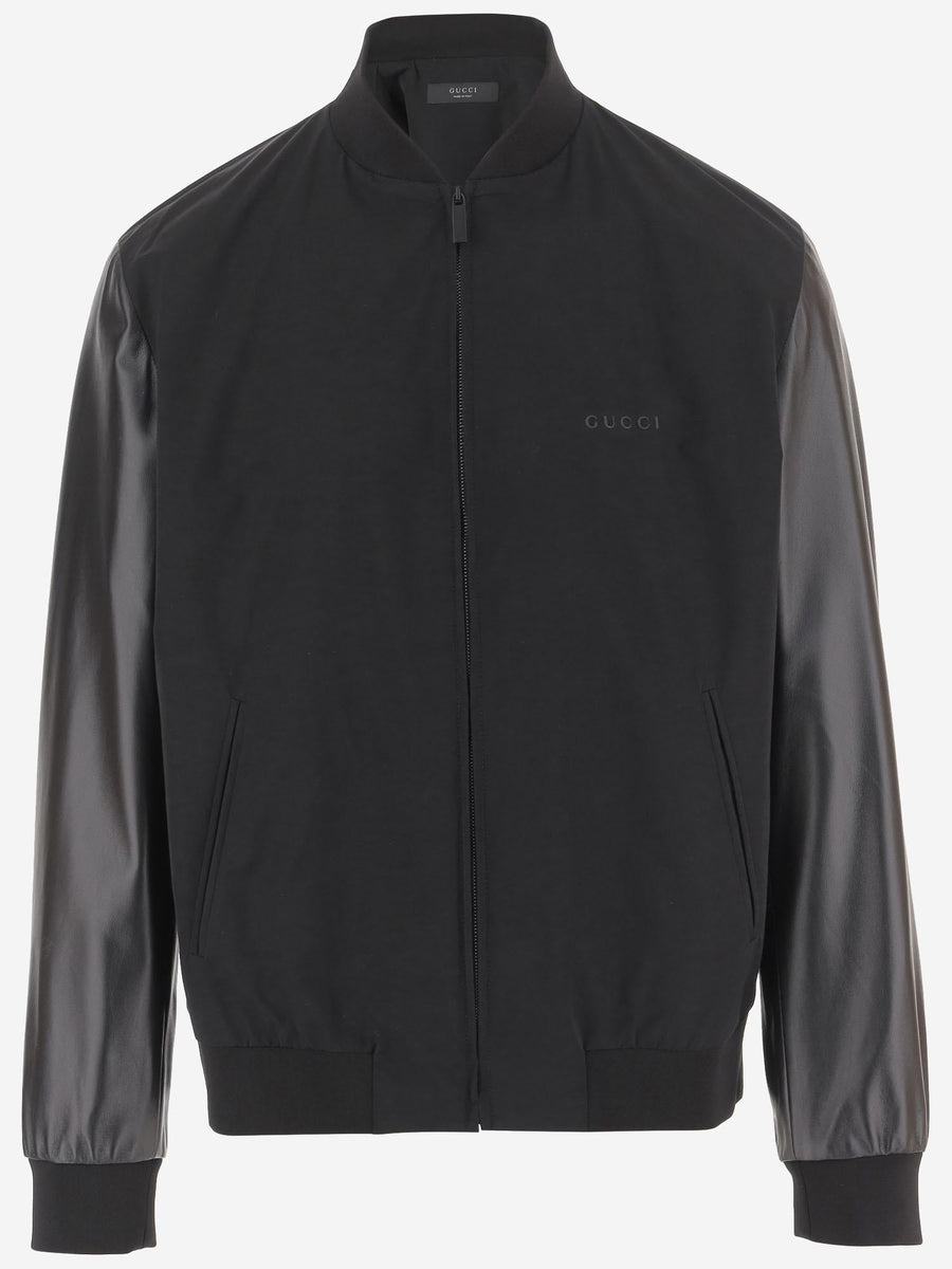 Bomber Jacket Cotton-Mix Black