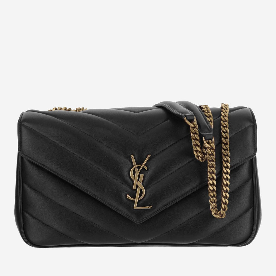 Medium Loulou Bag Black Lambskin Shoulder