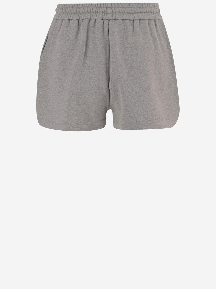 Shorts Cotton With Logo Grey