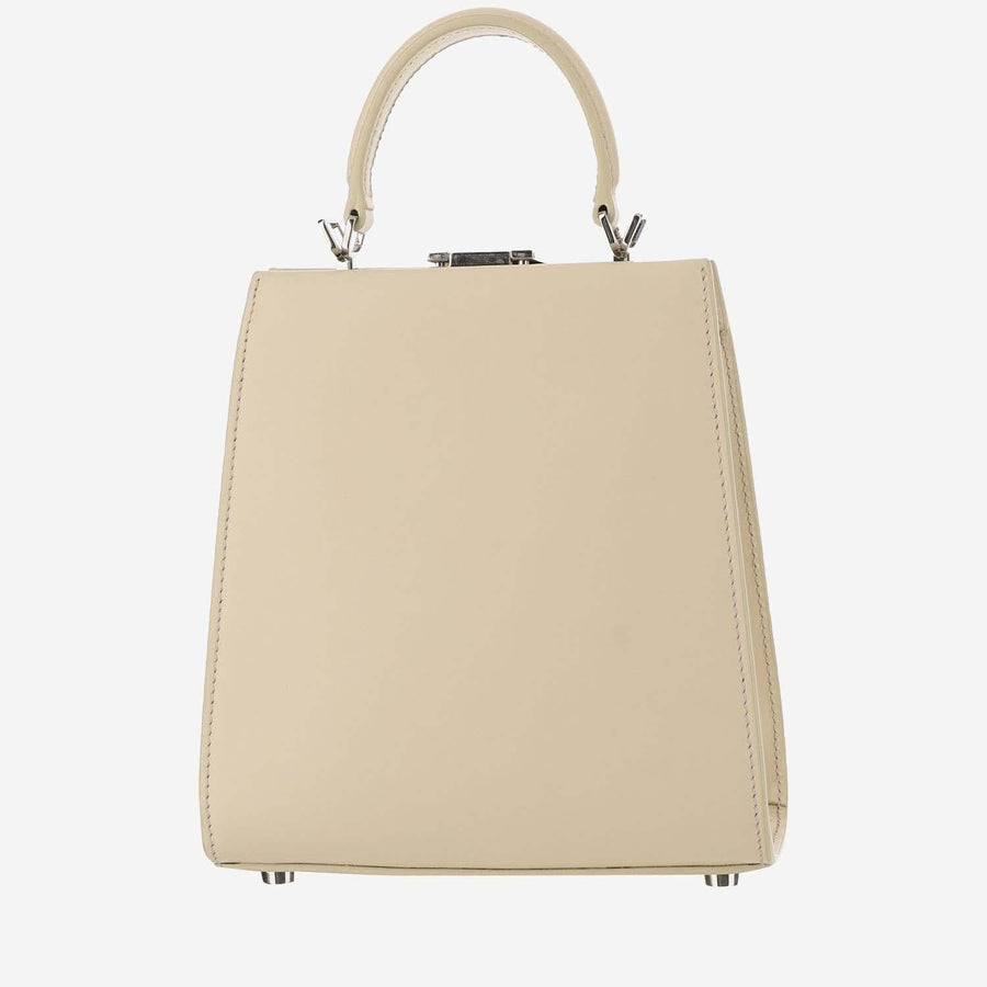 Anna Mini Leather Handbag Ivory Handbags