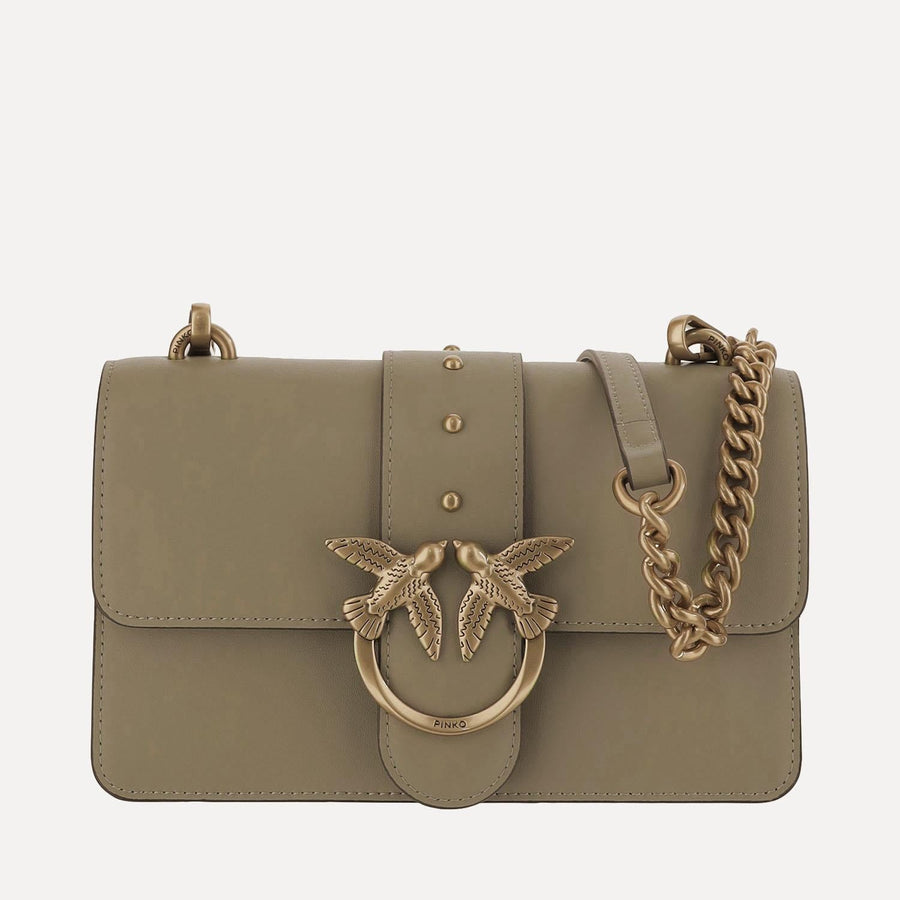 Shoulder Bag Love One Classic Green Leather