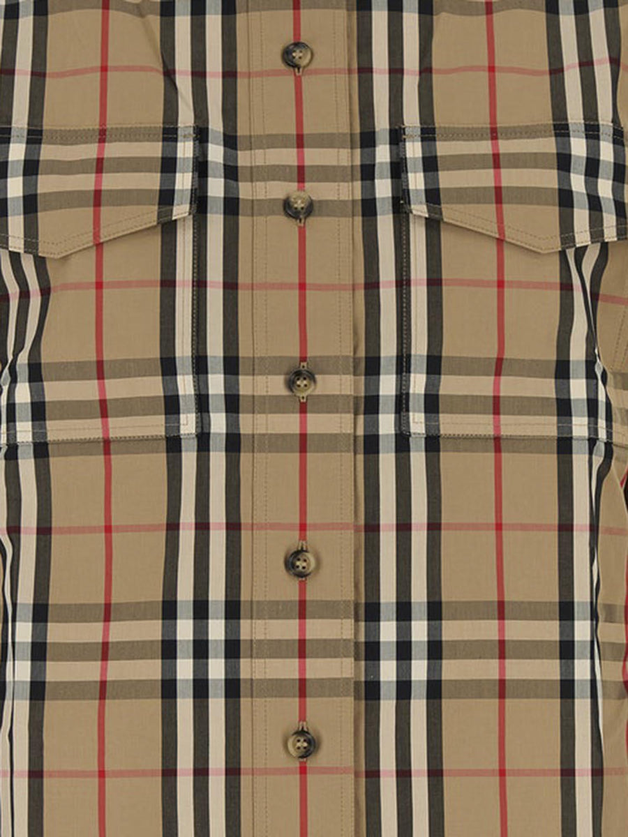 Cotton Shirt With Check Pattern