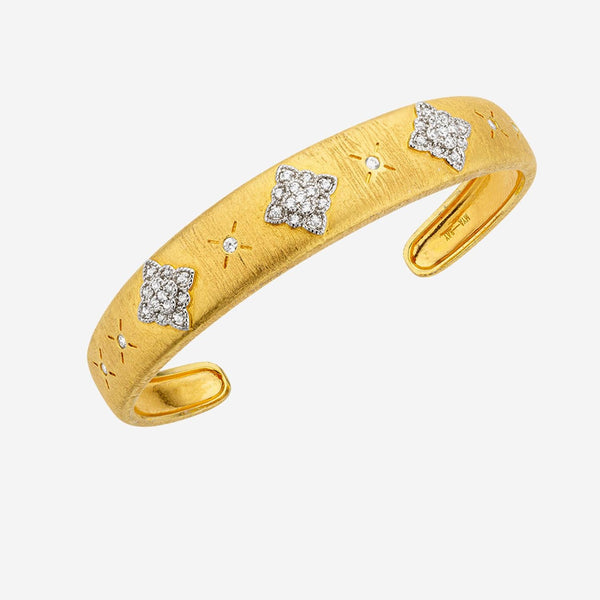 Cuff Bracelet Mira Gold-Plated Brass