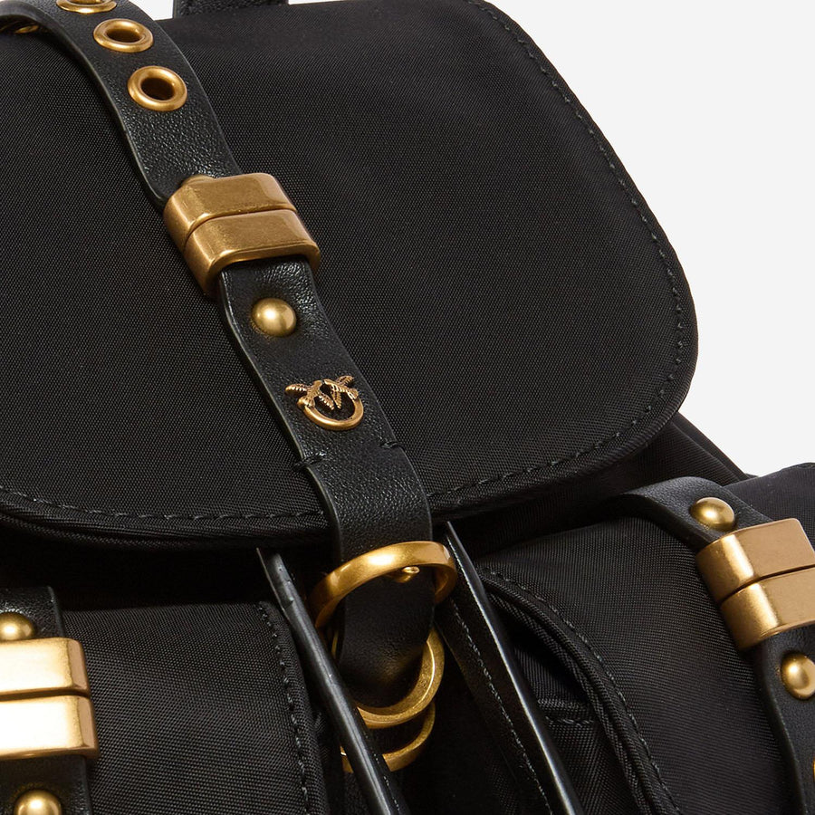 Nylon Backpack Black Backpacks