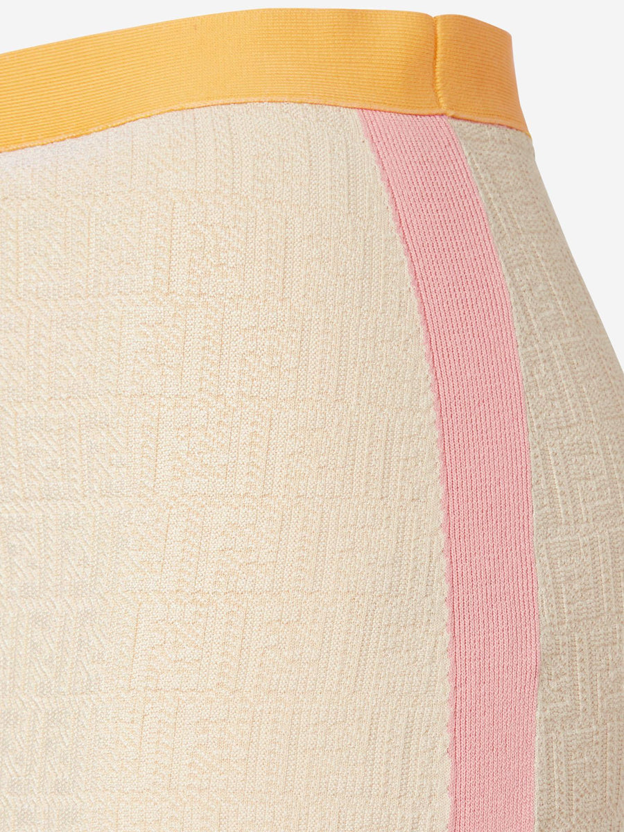Skirt Cotton And Silk, Beige