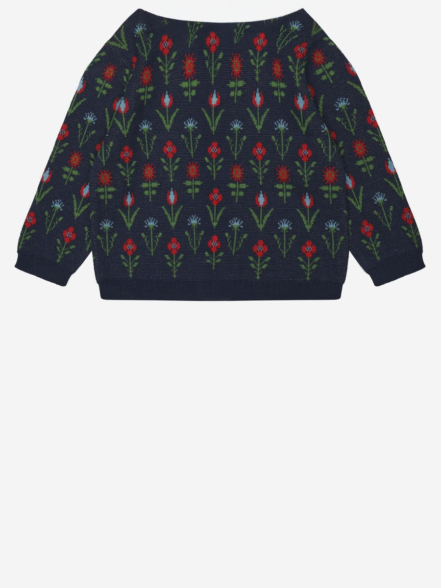 Cardigan Floral-Print Cotton Multicolour