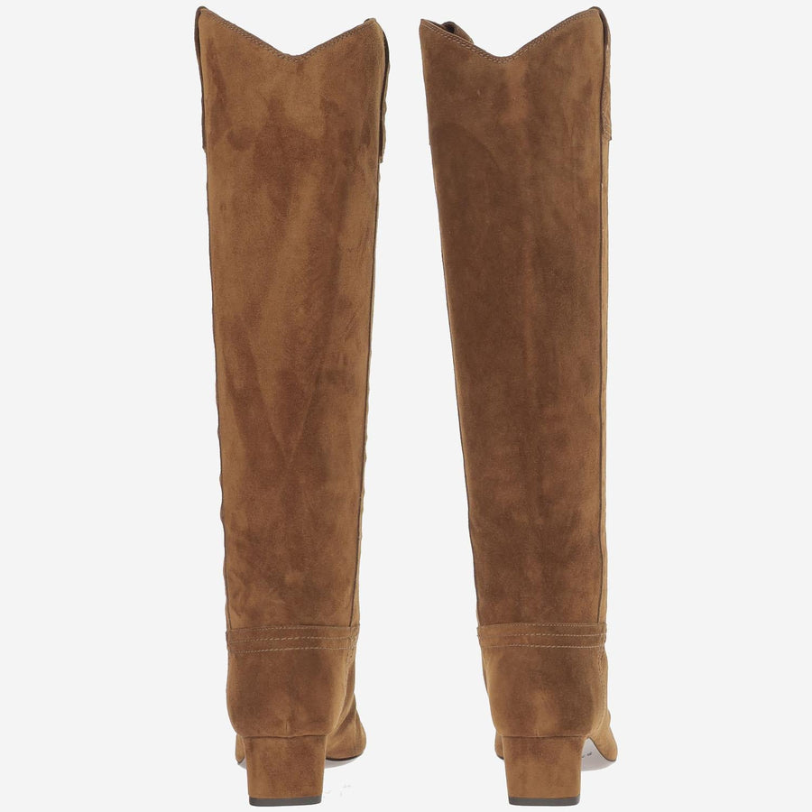 Boots Suede Leather Brown