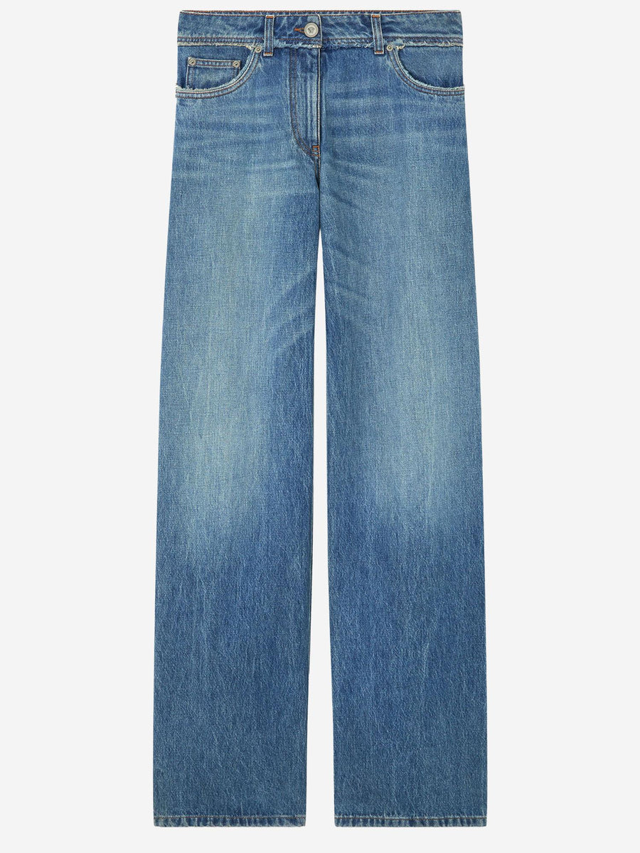 Boyfriend Cotton Jeans Blue