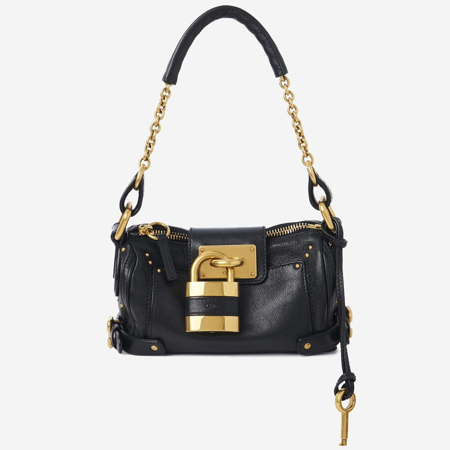 Small Paddington Leather Bag Black Shoulder