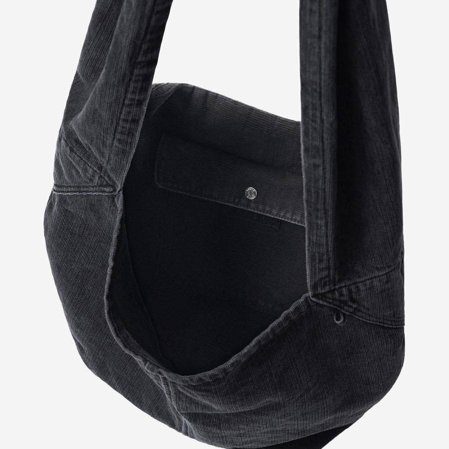 Shoulder Bag Cotton Denim Black