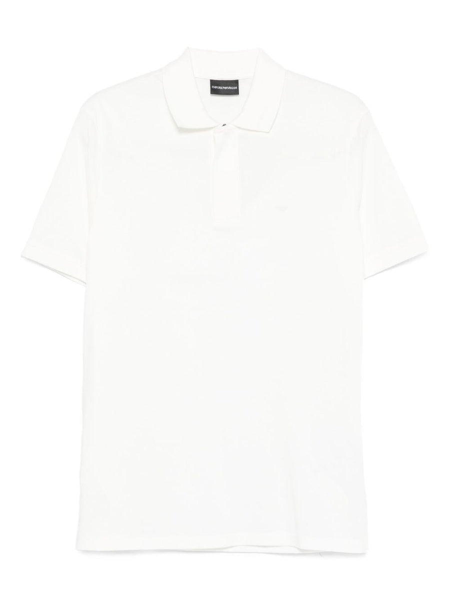 Polo Shirt White Cotton