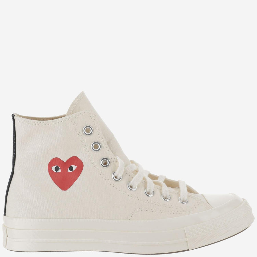 Play X Converse Sneakers White Cotton Trainers