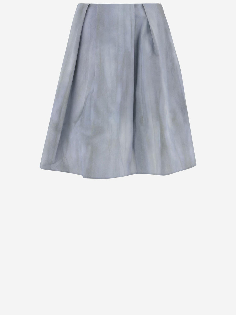 Cotton Skirt Light Blue