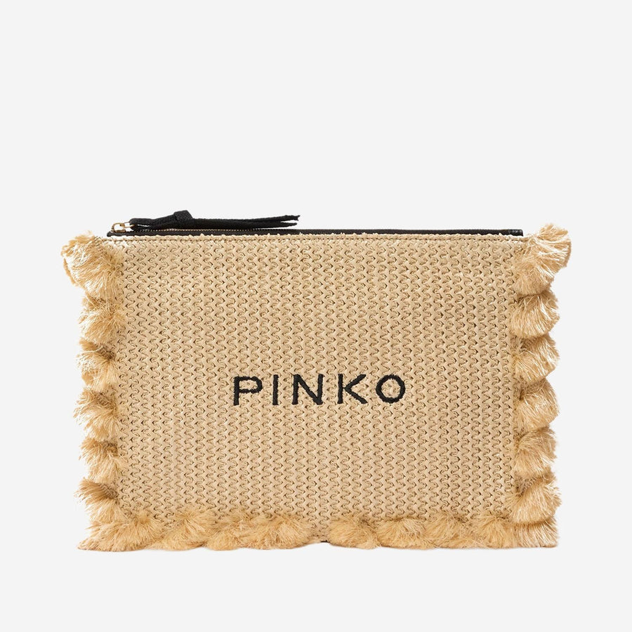 Clutch Raffia Natural Polypropylene Handbags