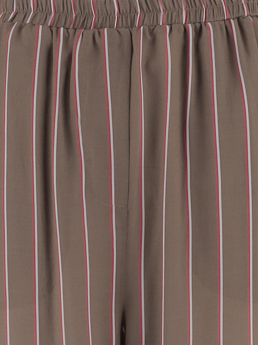 Trousers Brown Viscose-Silk