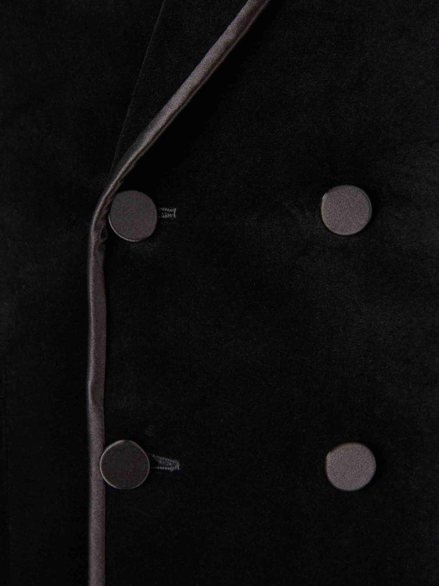 Blazer Dyllan Black Cotton; Lining: Cupro Jacket