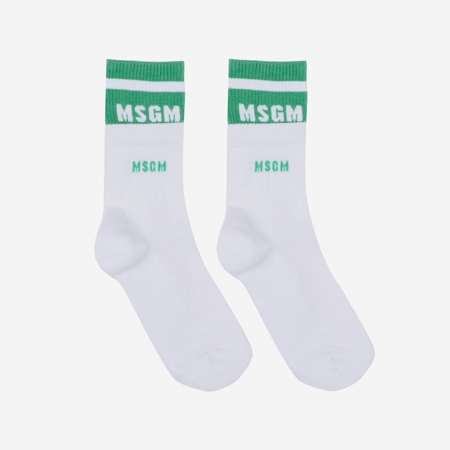 Girls Tights White-Irish Green White/irish Cotton & Socks