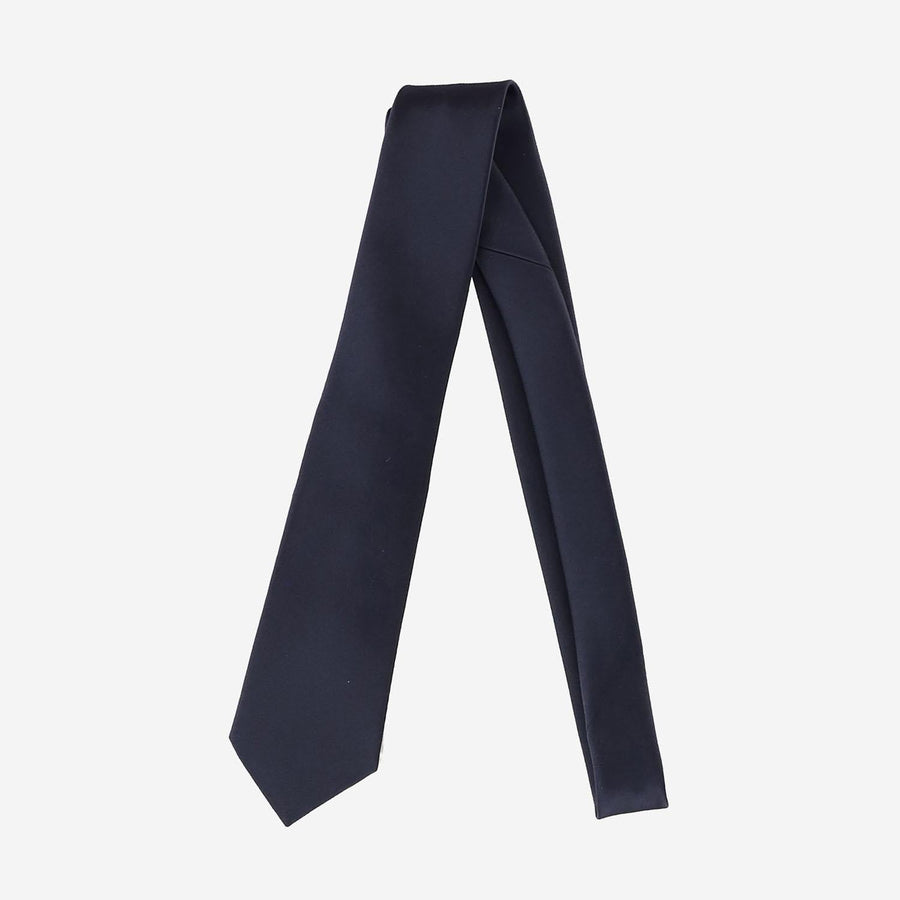 Silk Satin Tie Navy Blue Ties & Bow