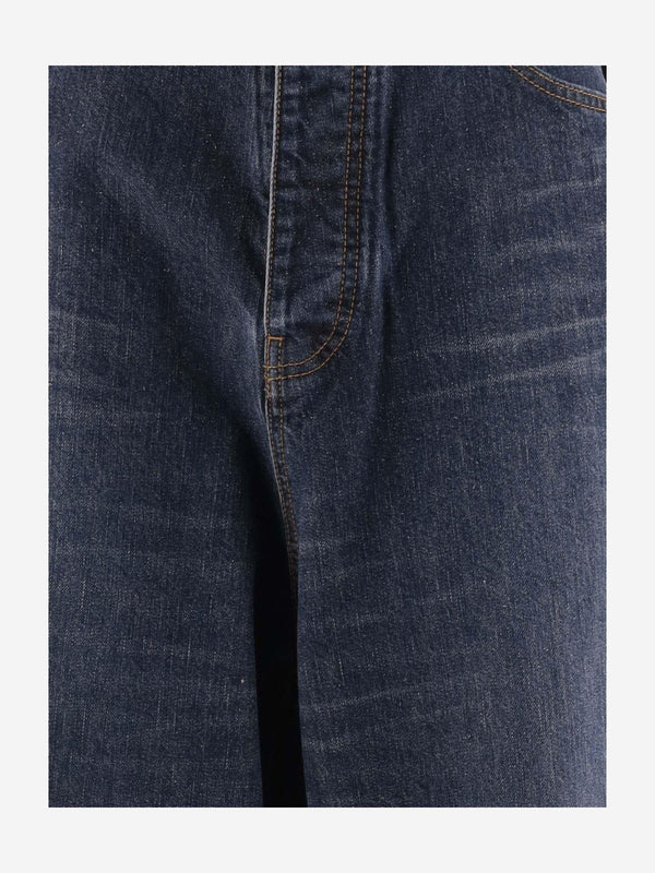 Jeans Wide-Leg Denim Cotton