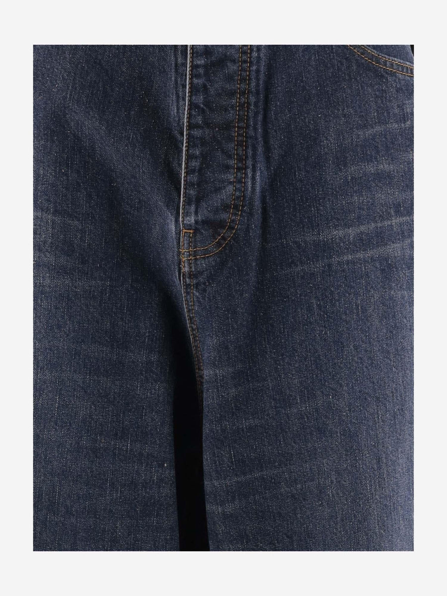 Jeans Wide-Leg Denim Cotton