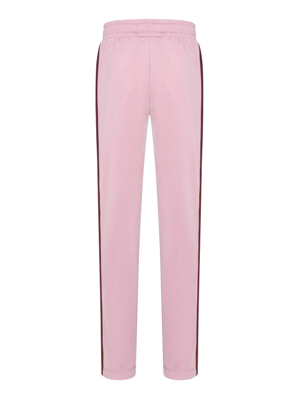 Kids Trousers With Sporty Design Pink Recycled Polyester