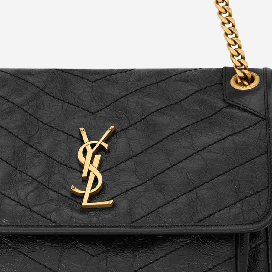 Leather Shoulder Bag Niki Black