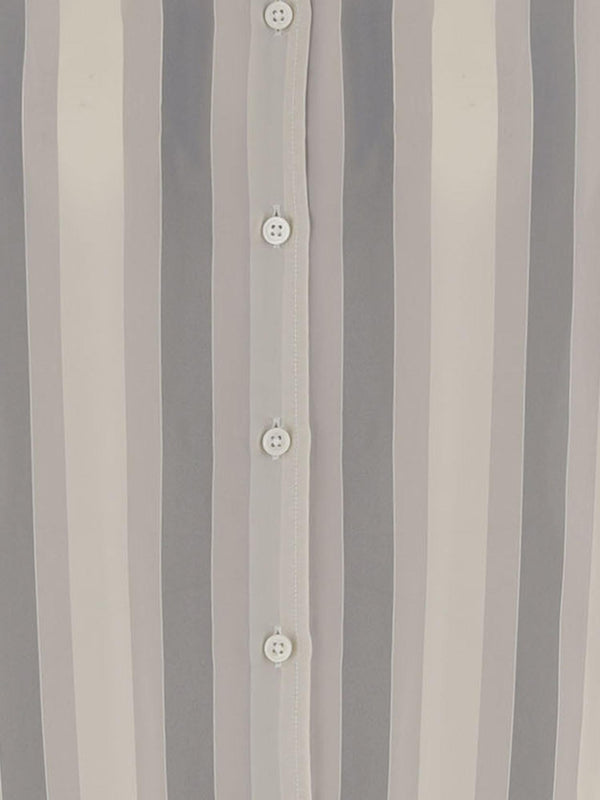 Striped Cupro Shirt Multicolour