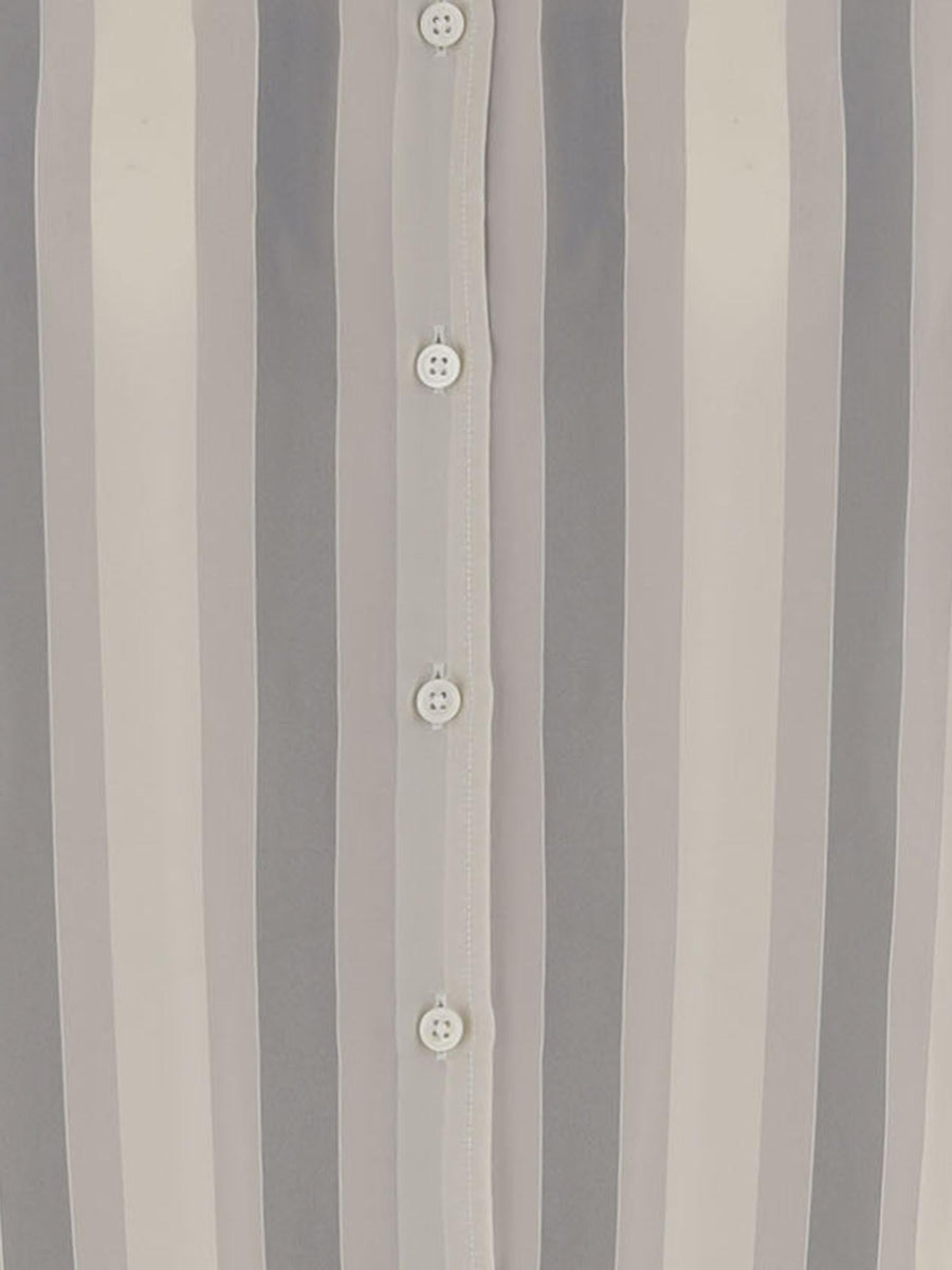 Striped Cupro Shirt Multicolour