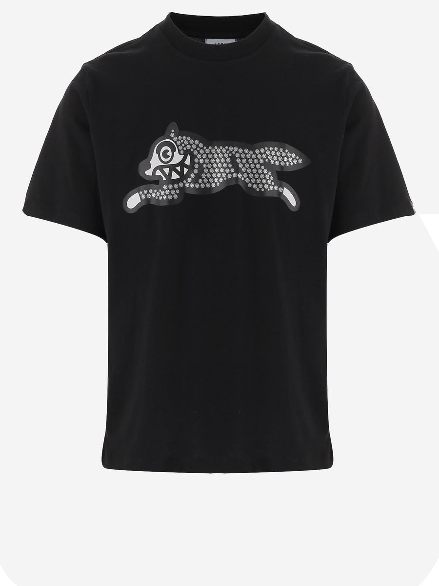 Cotton T-Shirt With Logo Black T-shirts