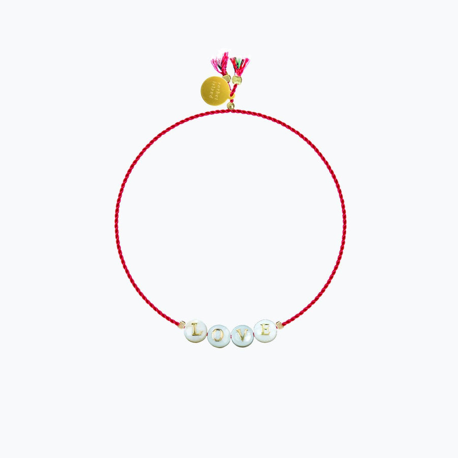 Shell Bracelet With Glass Pearls Multicolour Fabric/glass