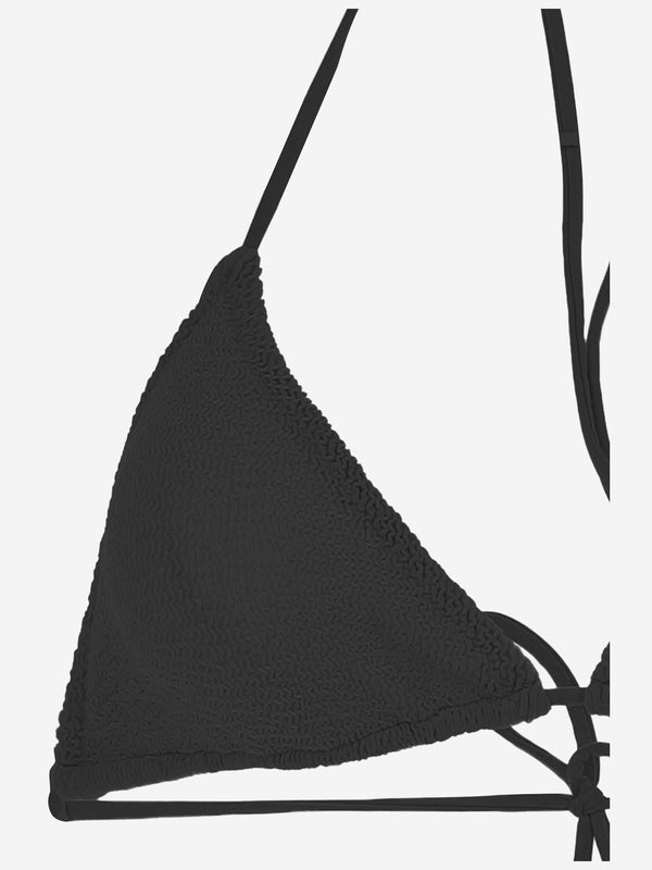 Bikini Top Stretch Nylon Black Polyamide Swimwear