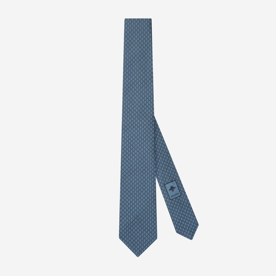 Jacquard Silk Tie Navy Ties & Bow