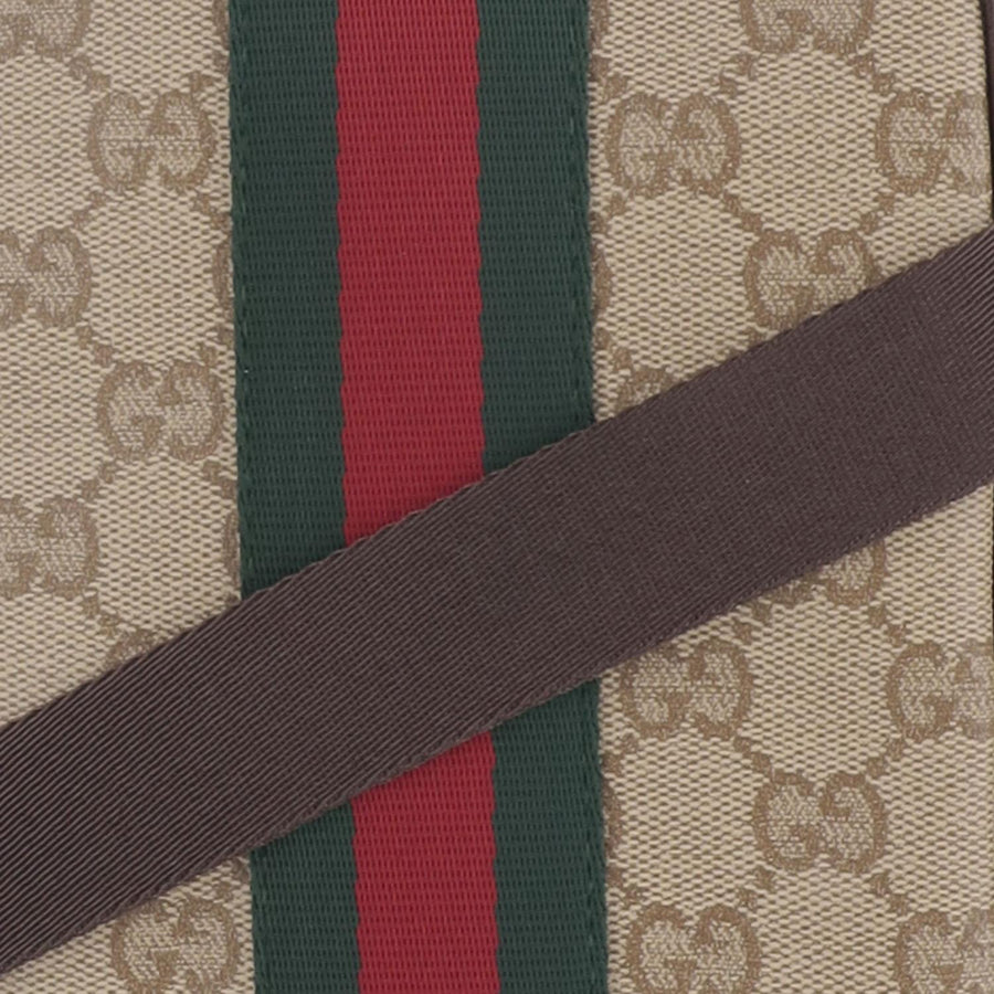 Bag Mini Gg Web Detail Multicolour Cotton Belt
