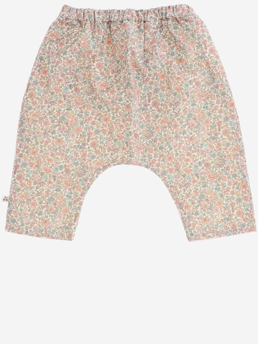 Cotton Pants Floral Pink Trousers