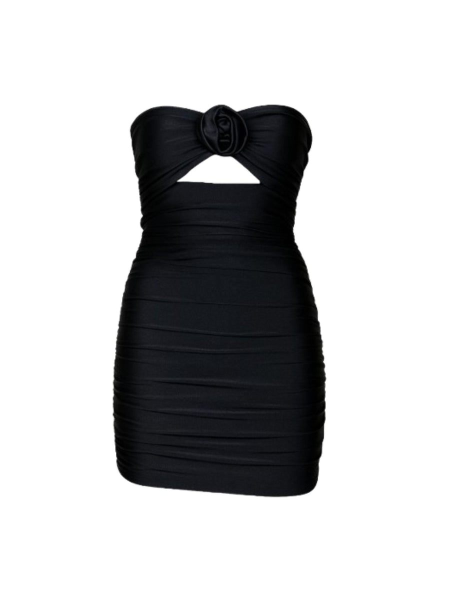 Mini Dress Black Polyamide