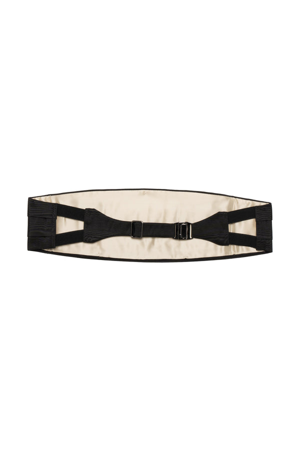 Cummerbund Black Silk Mulberry Accessory