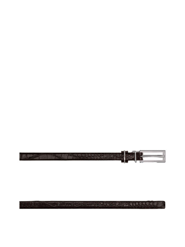 Leather Belt T Loop Black Calf