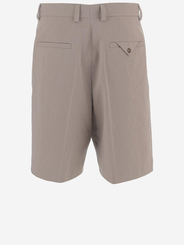 Shorts Stretch Cotton Beige