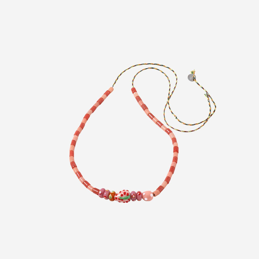 Necklace Multicolour Glass Beads