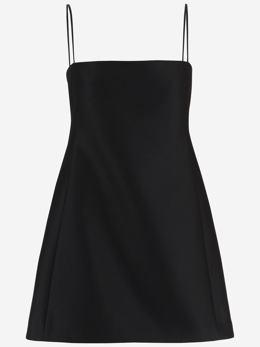 Dress Wool And Silk Black