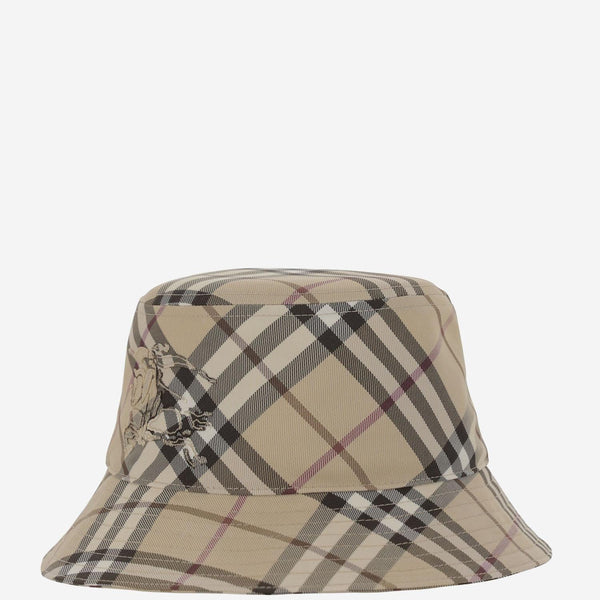 Check Pattern Bucket Hat Polyester