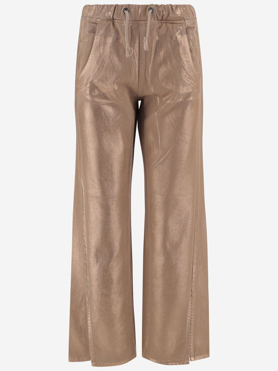 Cotton Trousers Beige