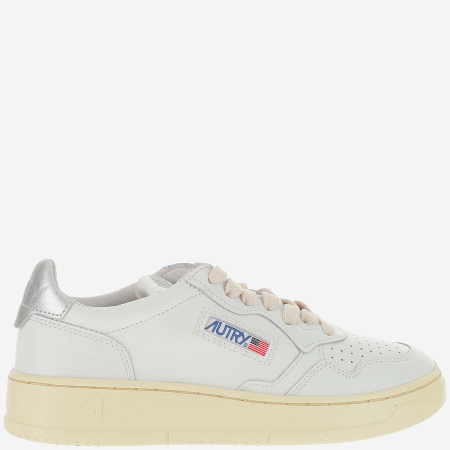 Sneakers Medalist Silver Leather Trainers