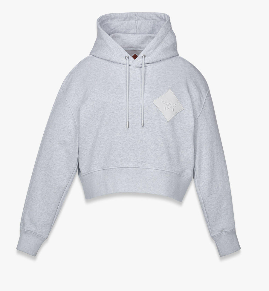 Essential Cropped Hoodie - Grey