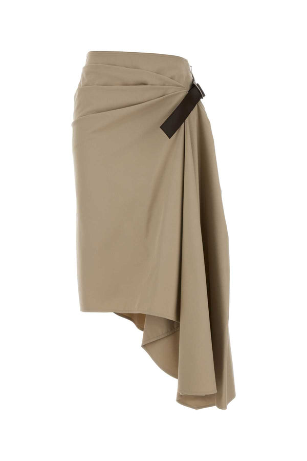 Beige Exterior: Cotton Silk Gonne