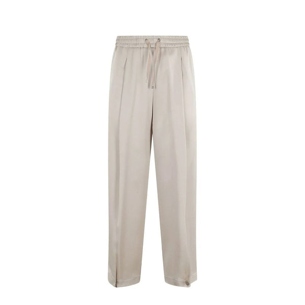 Herno 71% Acetate trousers in beige