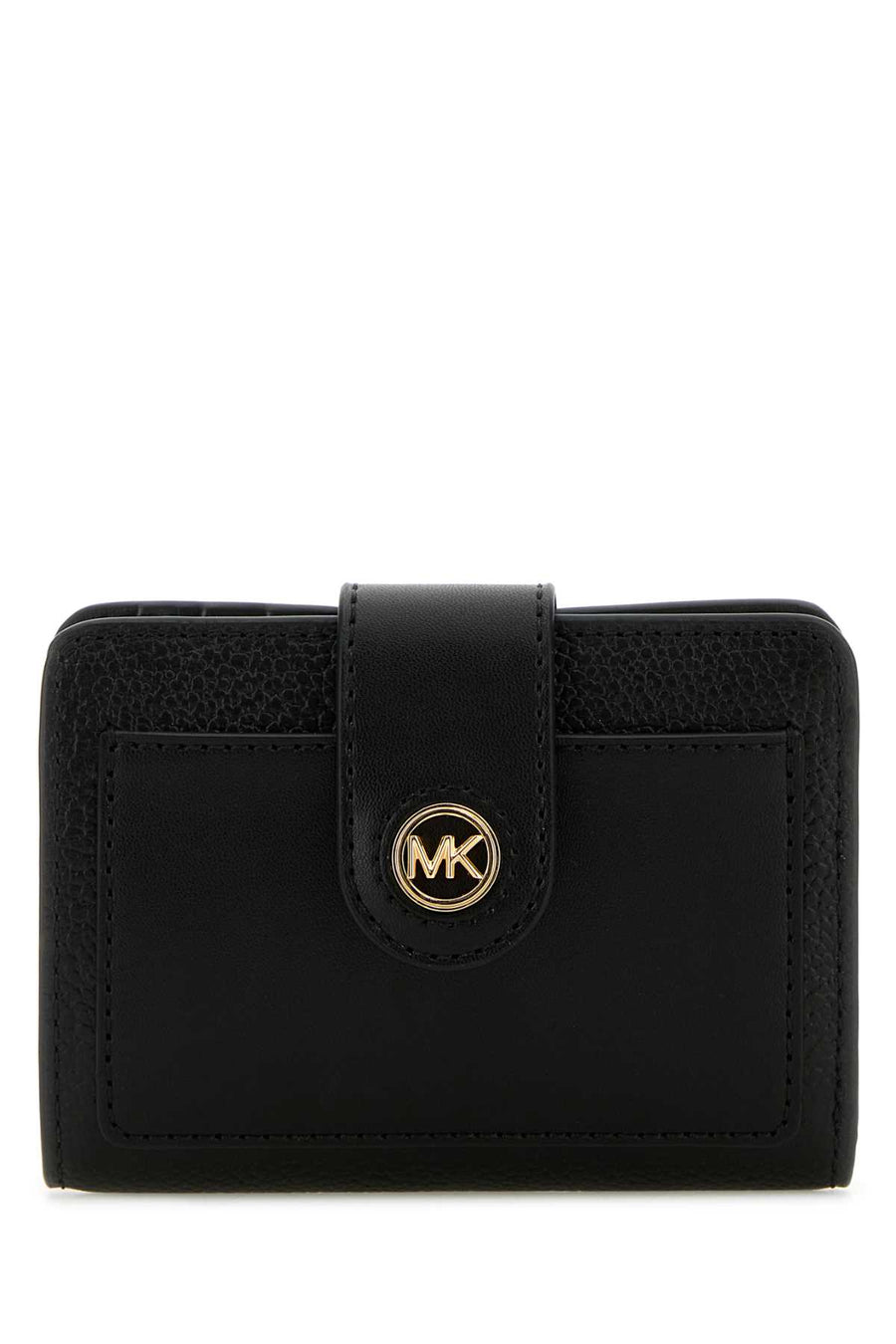 Michael By Michael Kors Charm Exterior: 100% Leather wallet in black